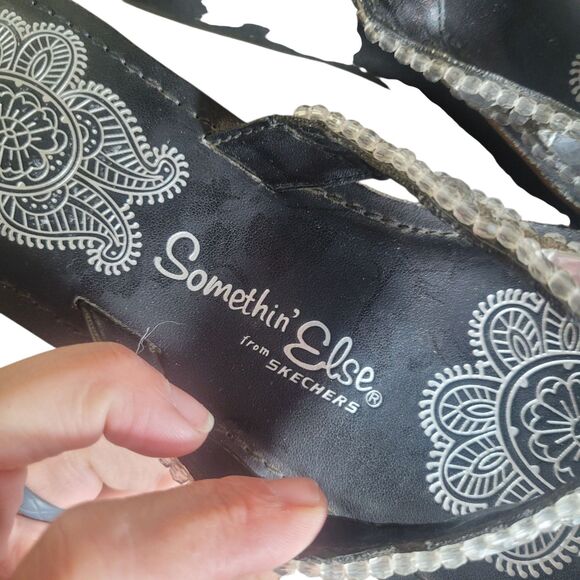 Skechers Somethin Else Beaded Chunky Platform Sandals Womens 9 (approximate) Y2K - Picture 8 of 11